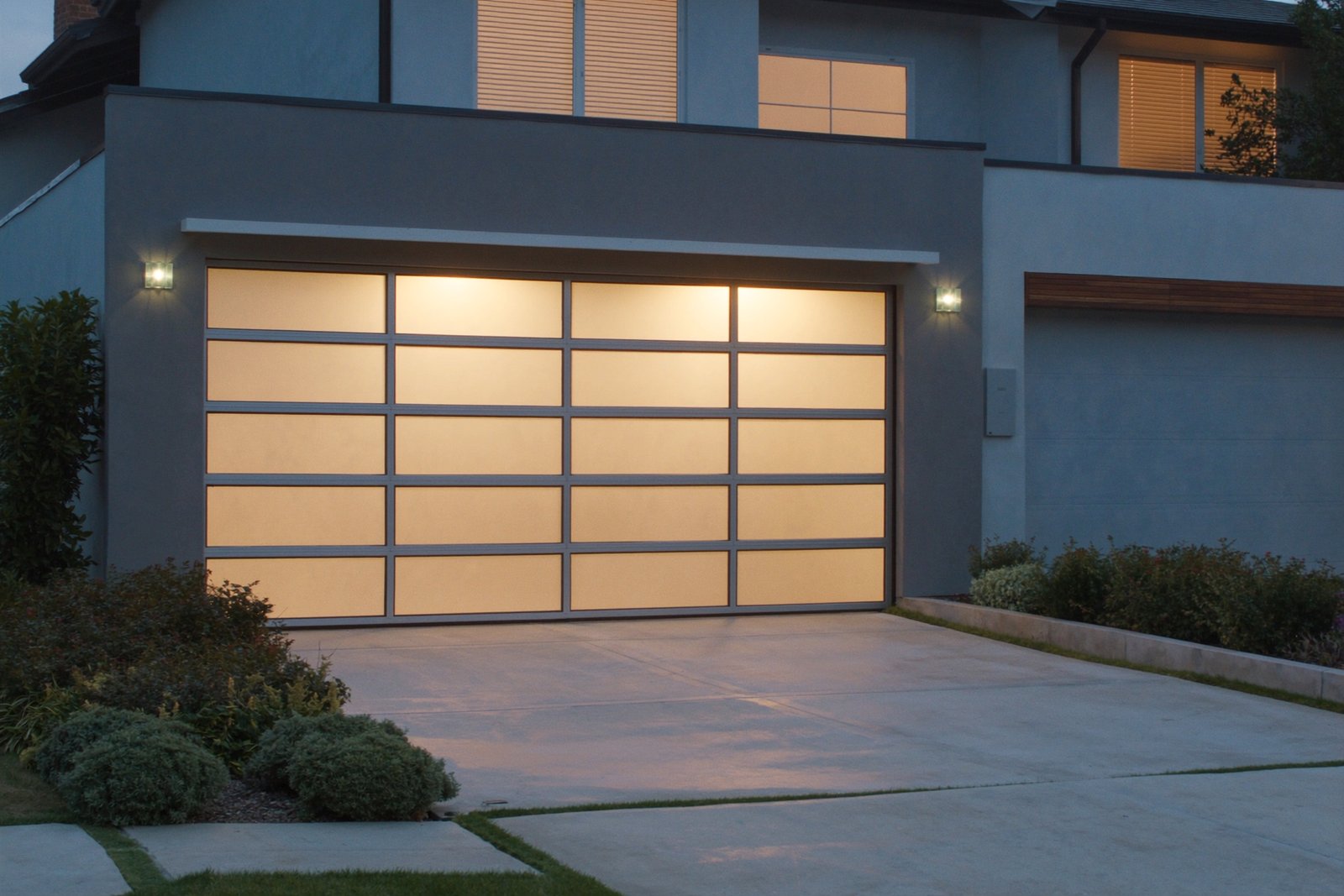 Modern Full-View Glass garage door